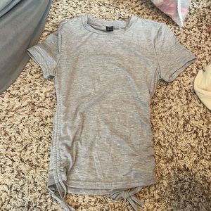 Solid Form Fitting Grey T-shirt